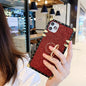Luxurious Shiny square Ring bracket phone case