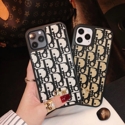 Luxury letter plush phone case