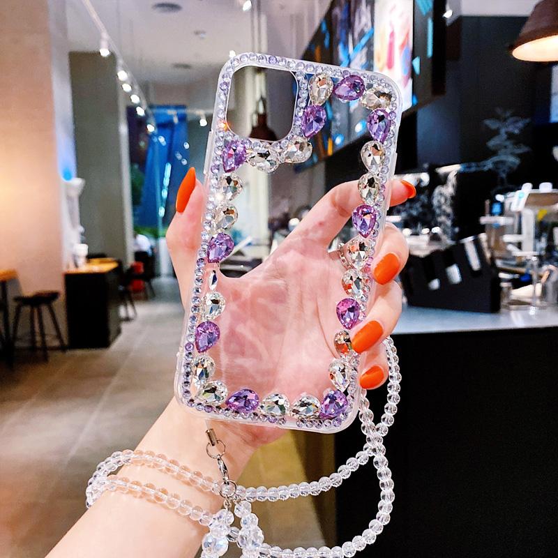 Luxurious Diamond Transparent Phone Case - LVCASE
