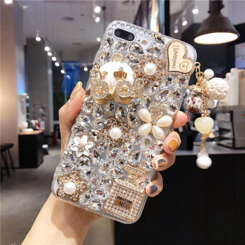 Small Fresh Rhinestones Diamond Phone Case - LVCASE