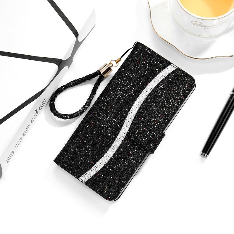 Shiny wallet crystal wrist phone case - LVCASE