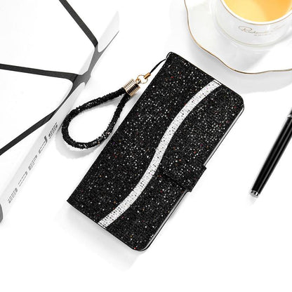 Shiny wallet crystal wrist phone case - LVCASE