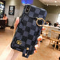 Leather card bag wrist strap phone case