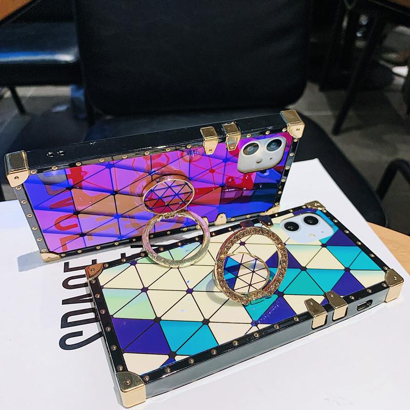 Blu-ray lattice  bracket phone case - LVCASE