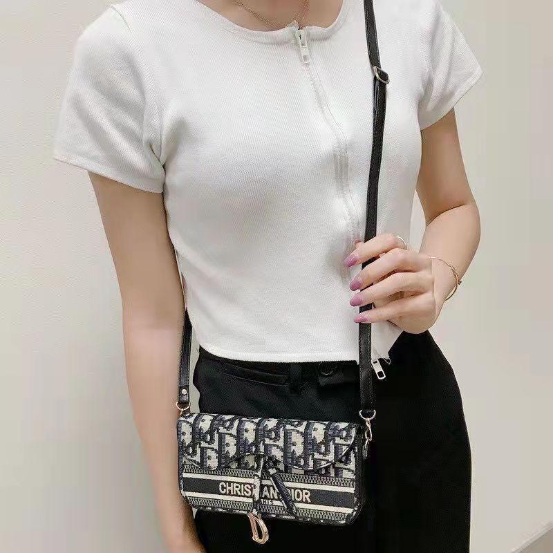 Fashion Cloth embroidery Crossbody universal phone bag
