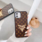Fashion metal logo phone case