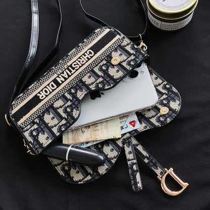 Embroidered mobile phone coin purse