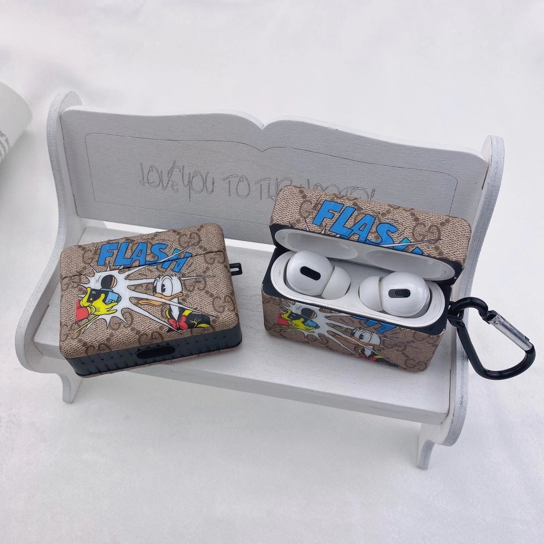 Animated Donald Duck phone case and Airpods case