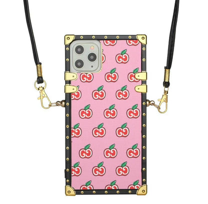Fashion square diagonal phone case and Airpods case