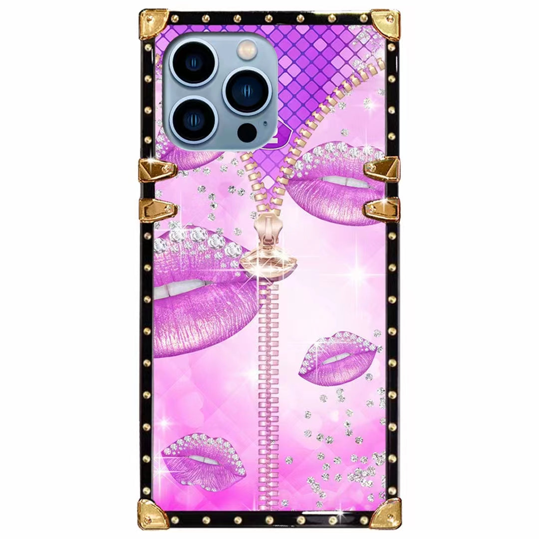 Luxury Diamond Square Phone Case for iPhone