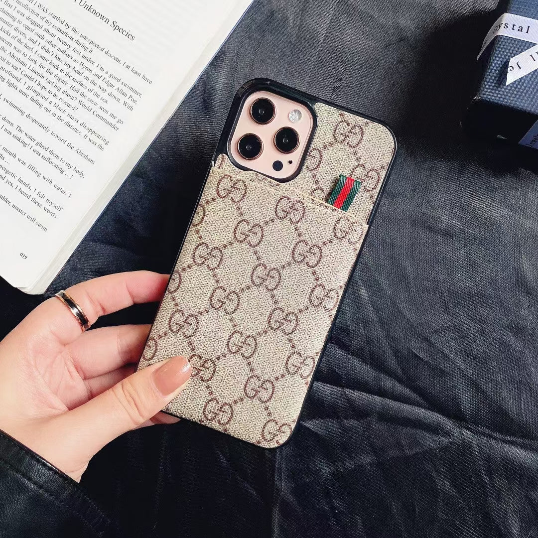 Fashionable pull card phone case