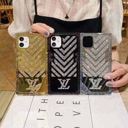 Luxury  Diamond Square Phone Case for iPhone