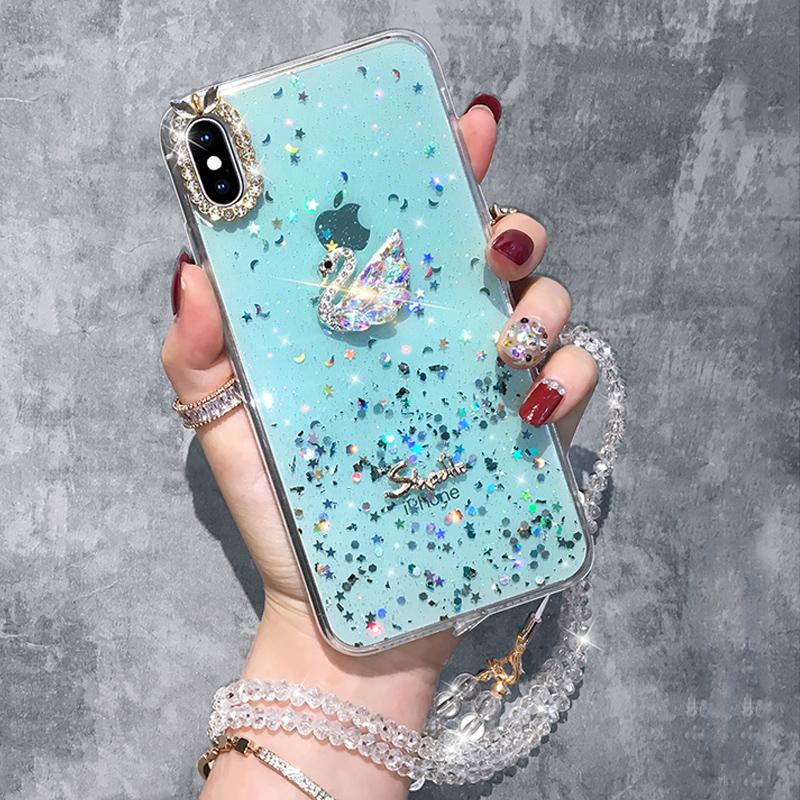 Fashion Swan Diamond Case - LVCASE