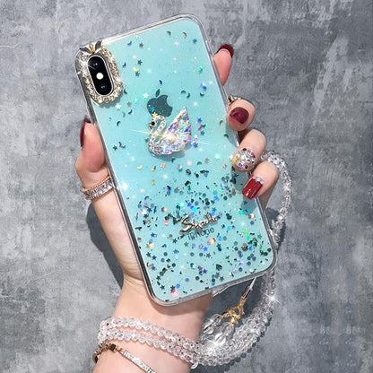 Fashion Swan Diamond Case - LVCASE