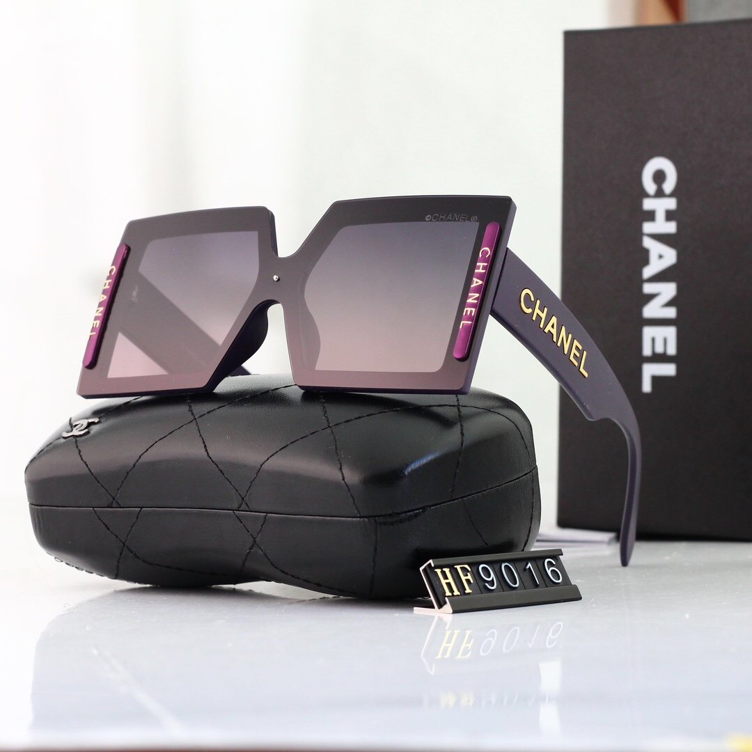 4 COLORS LETTER DECORATION METAL FRAME POLARIZED SUNGLASSES