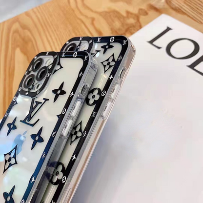 Letter printed transparent phone case for iPhone