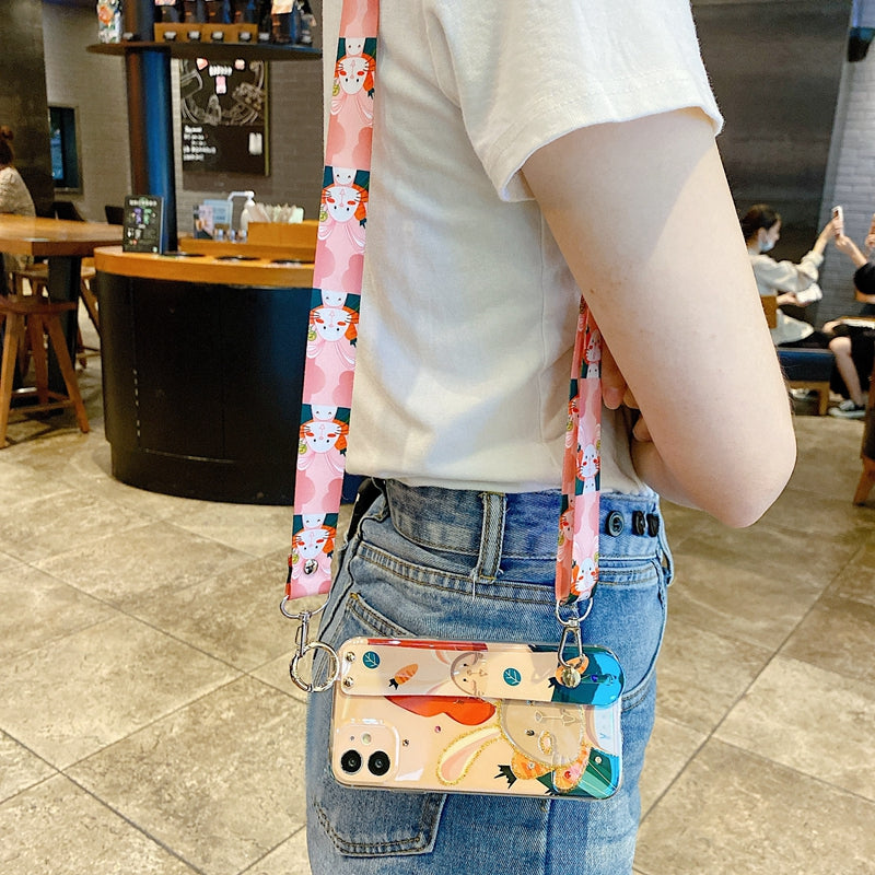 slant straddle back wristband  phone case