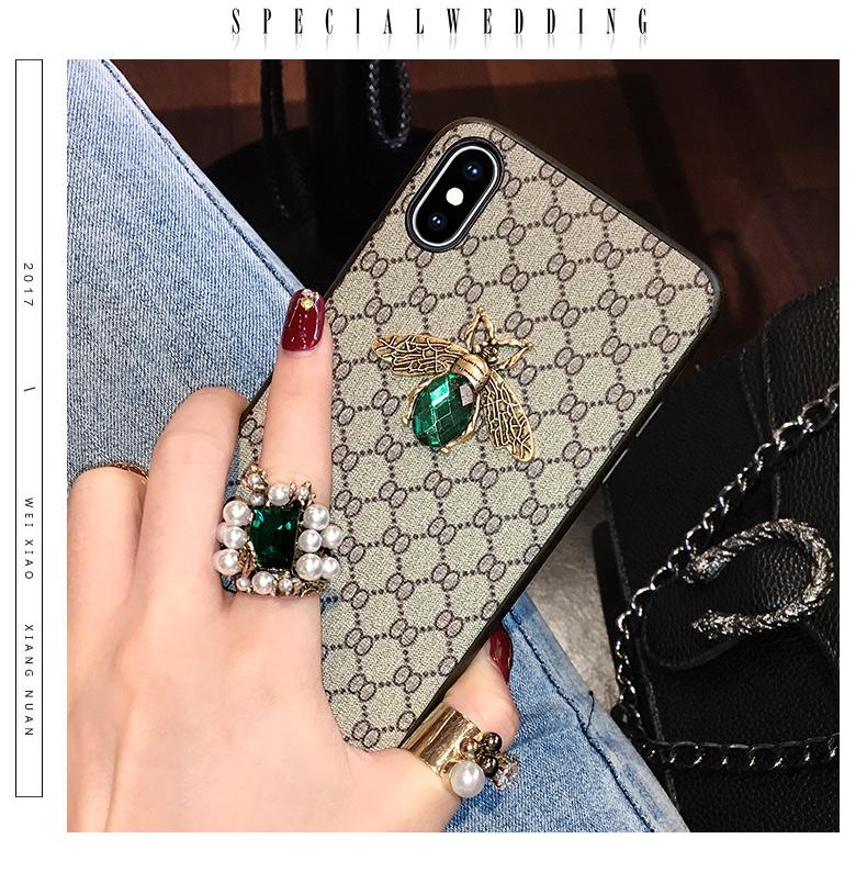 Rhinestone bee lanyard phone case for Samsung