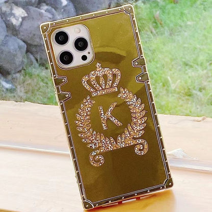 Luxury  Diamond Square Phone Case for iPhone