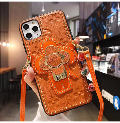 camellia bracket Lanyard phone case - LVCASE
