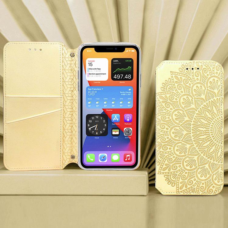 Leather card holder phone case for Samsung