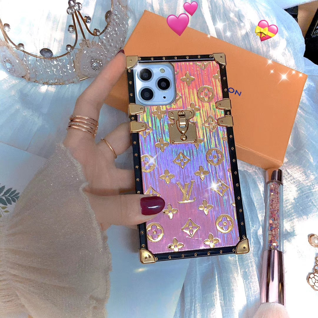 Luxury square silica gel phone case