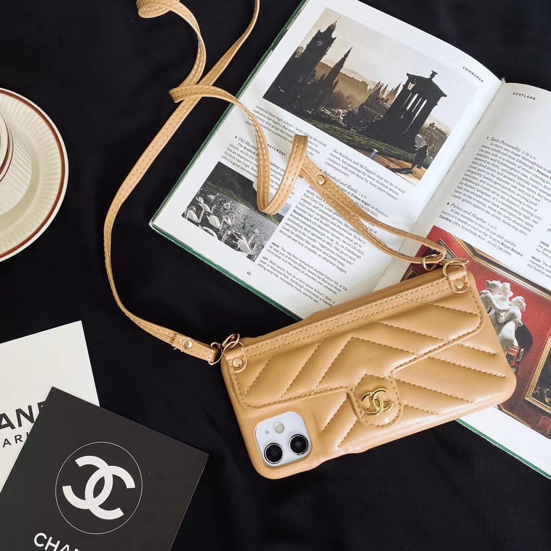 Luxurious Leather Card bag phone Case - LVCASE