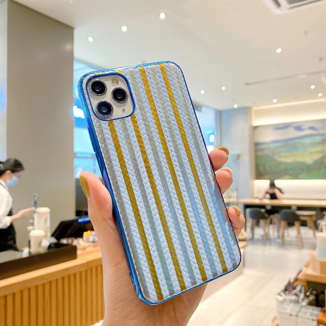Woven pattern mobile phone case