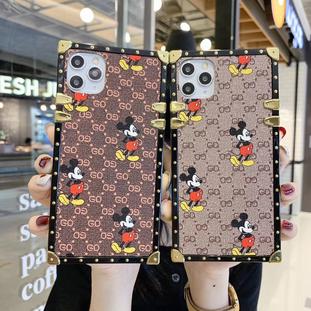 Fashion Mickey square phone case for samsung