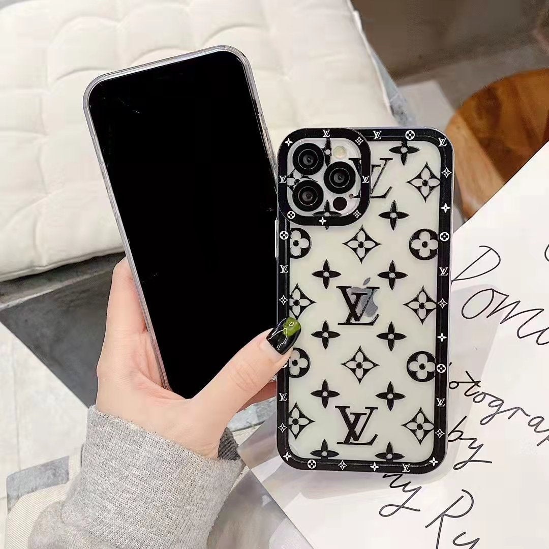 Letter printed transparent phone case for iPhone