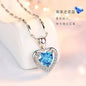Female clavicle chain foot silver pendant does not fade.
