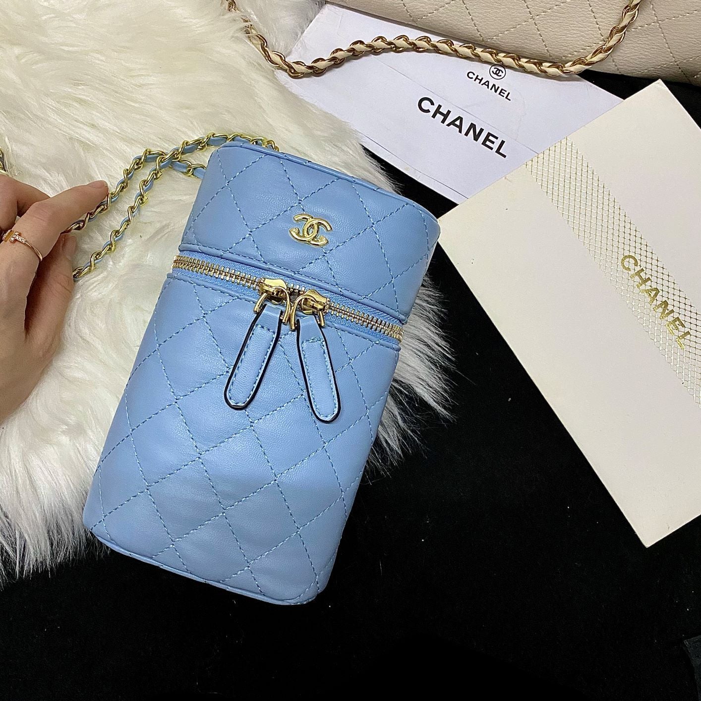 Fashion lambskin bucket bag