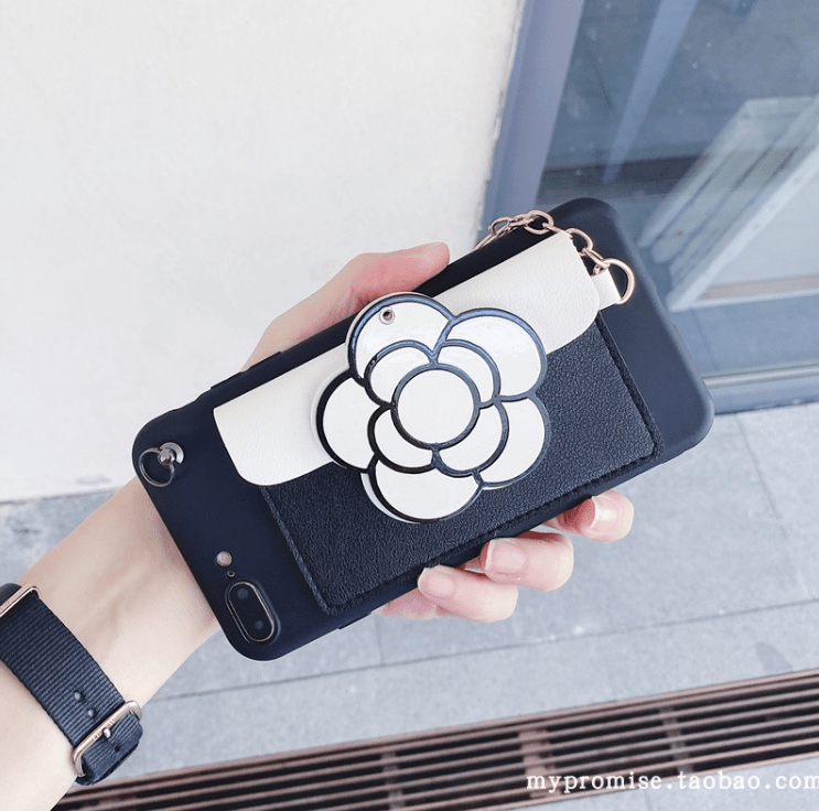 Diagonal Mirror Coin Purse Phone Case - LVCASE