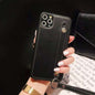 Leather wristband lanyard phone case