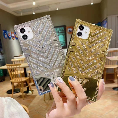 Luxury  Diamond Square Phone Case for iPhone