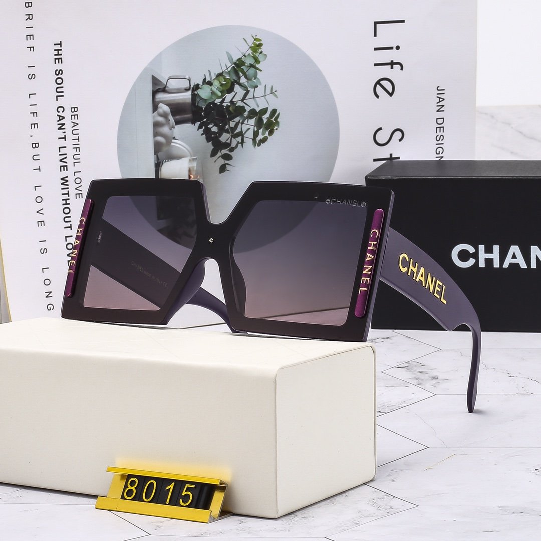 4 COLORS LARGE SIZE SQUARE SUNGLASSES FOR FEMALE