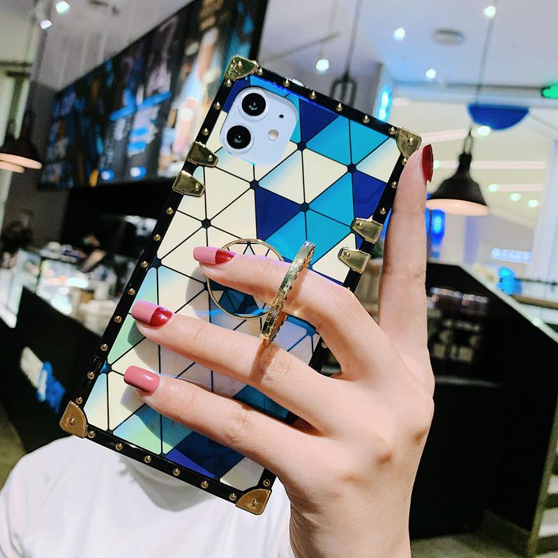 Blu-ray lattice  bracket phone case - LVCASE