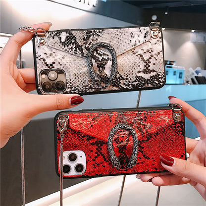 Snake pattern wallet  phone case