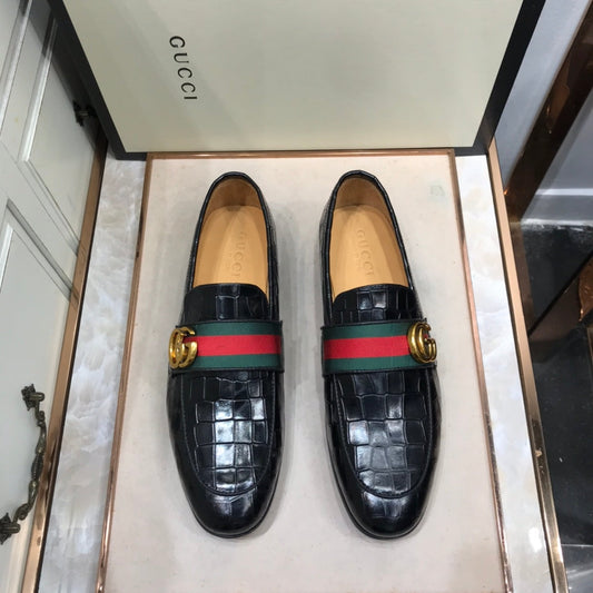 GG Strap Loafer (Jacare Shine)