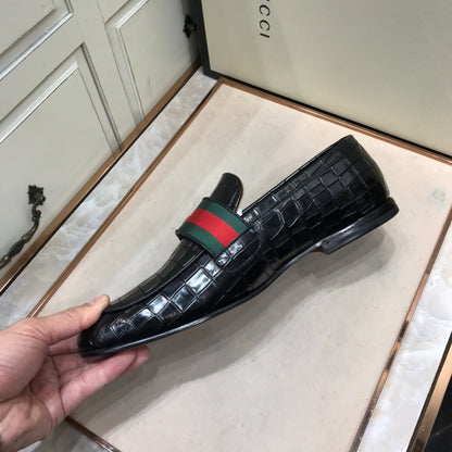 GG Strap Loafer (Jacare Shine)