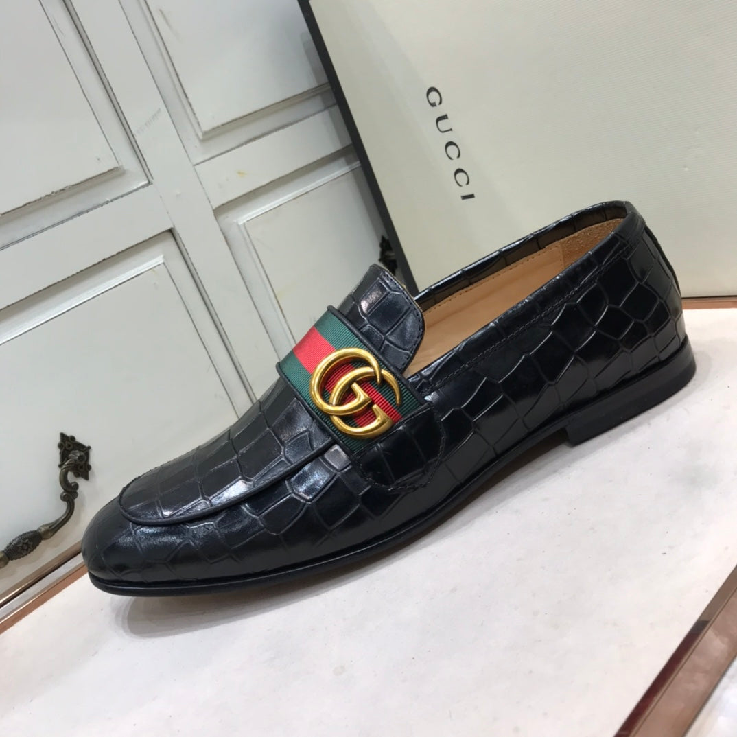 GG Strap Loafer (Jacare Shine)