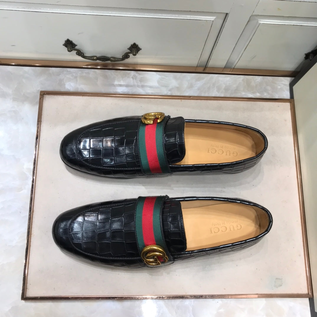 GG Strap Loafer (Jacare Shine)