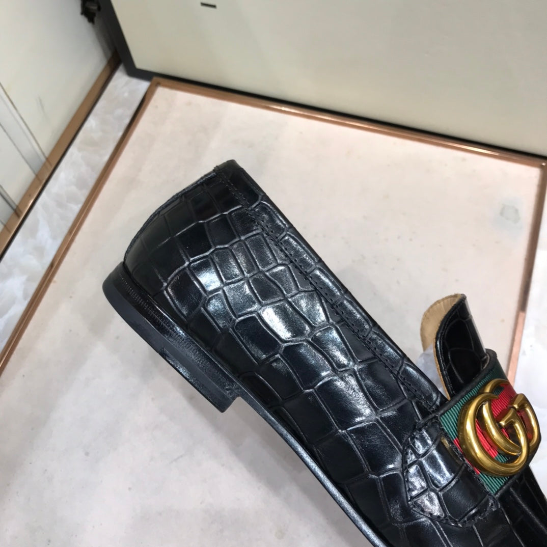 GG Strap Loafer (Jacare Shine)
