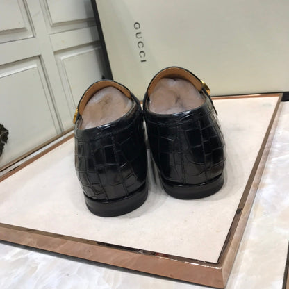 GG Strap Loafer (Jacare Shine)