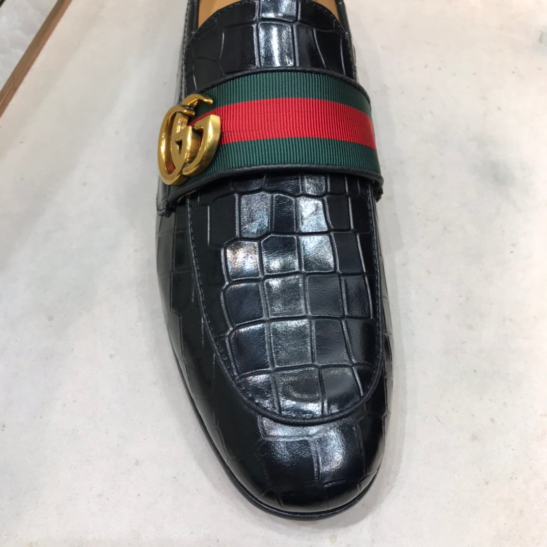 GG Strap Loafer (Jacare Shine)