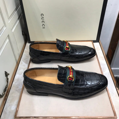 GG Horse - bit Loafer (Jacare Shine)