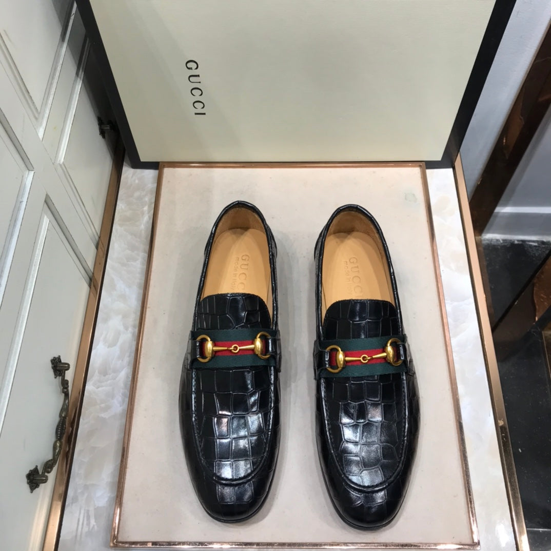 GG Horse - bit Loafer (Jacare Shine)