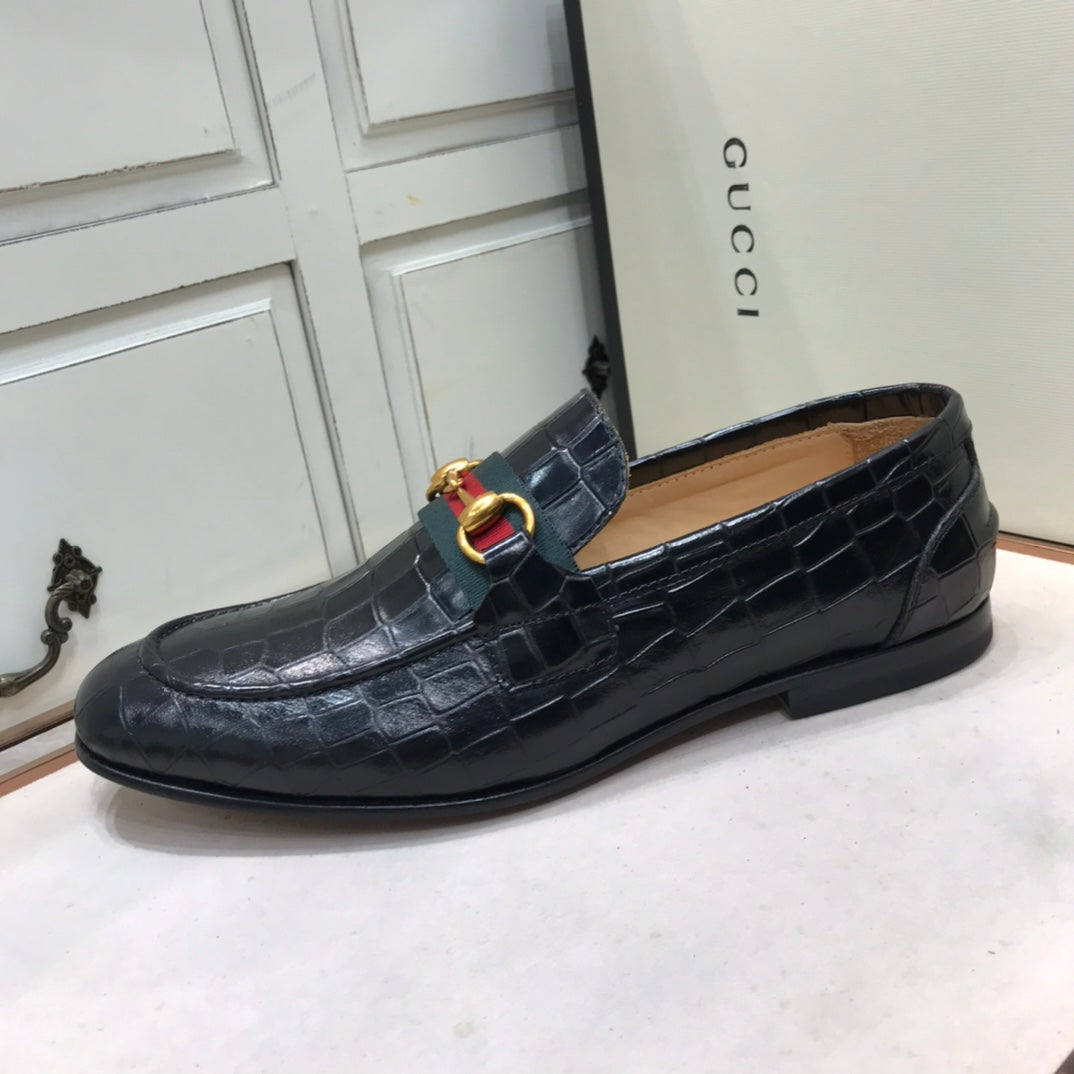 GG Horse - bit Loafer (Jacare Shine)