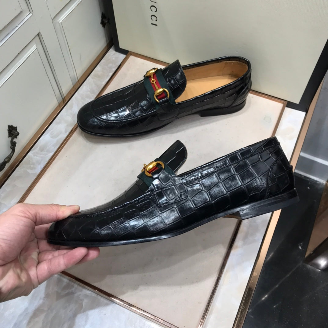 GG Horse - bit Loafer (Jacare Shine)