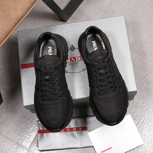 P R A D A - Mens Black Sneaker